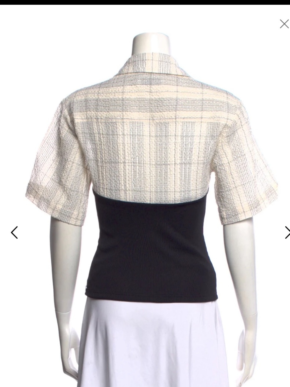 Black and White Anna Quan short sleeve top - Picture 3 of 3